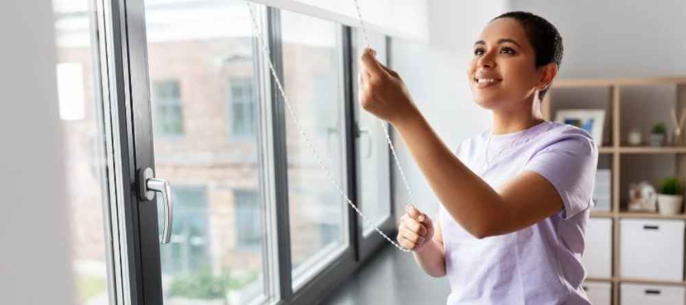 estores de rolo opacos